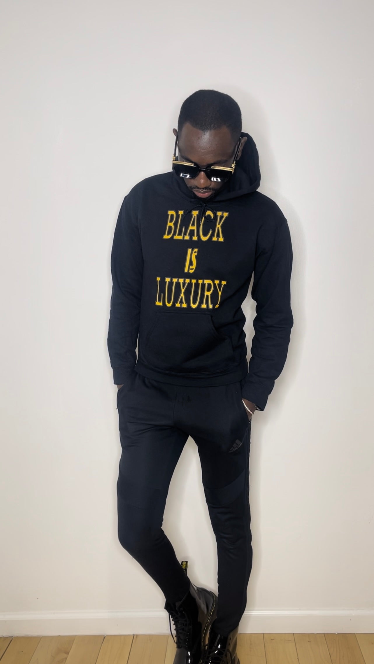 Black is Luxury (Gold) Hoodie