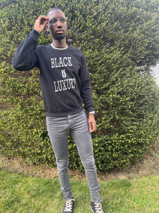 Black is Luxury (Silver) Sweatshirt