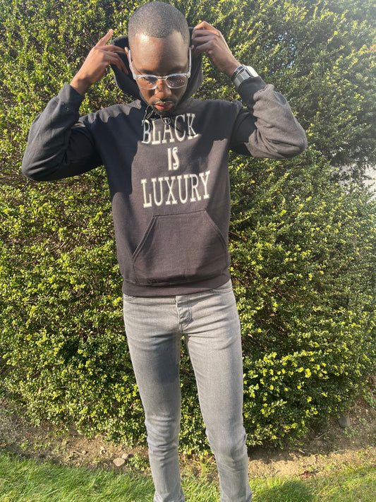 Black is Luxury (Silver) Hoodie