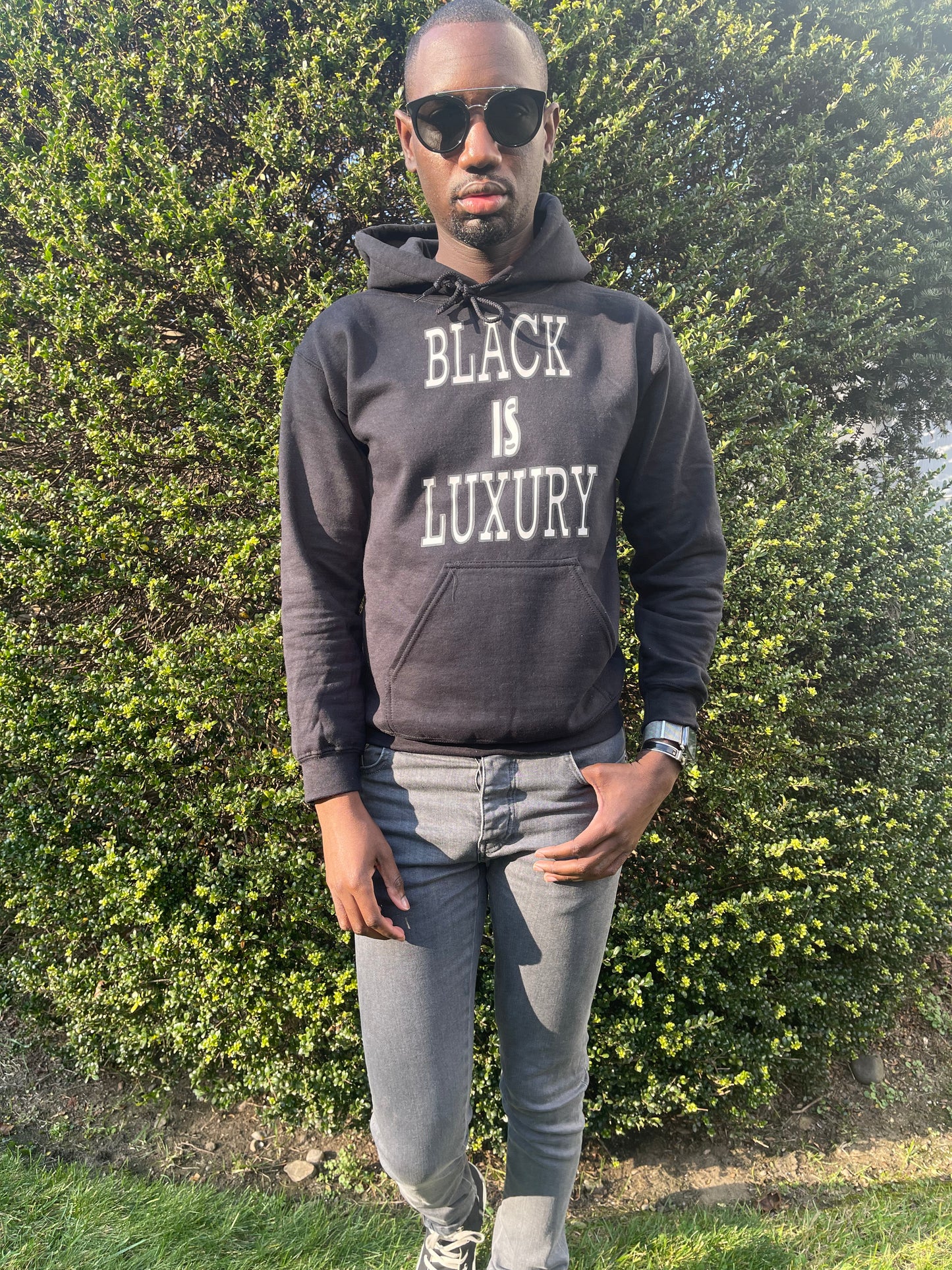 Black is Luxury (Silver) Hoodie